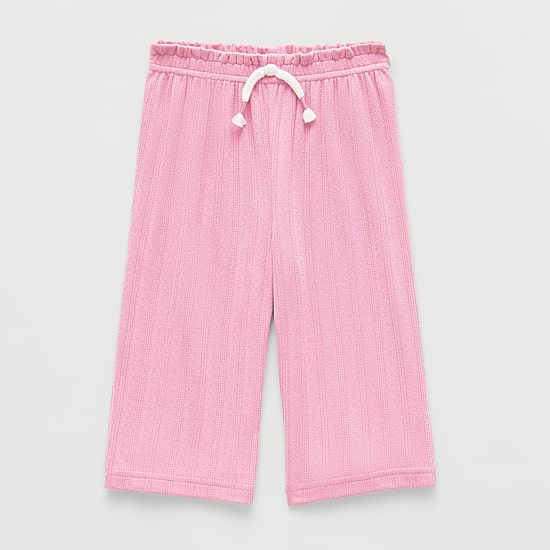 Okie Dokie Baby Girls Wide Leg Loose Fit Pull-On Pant