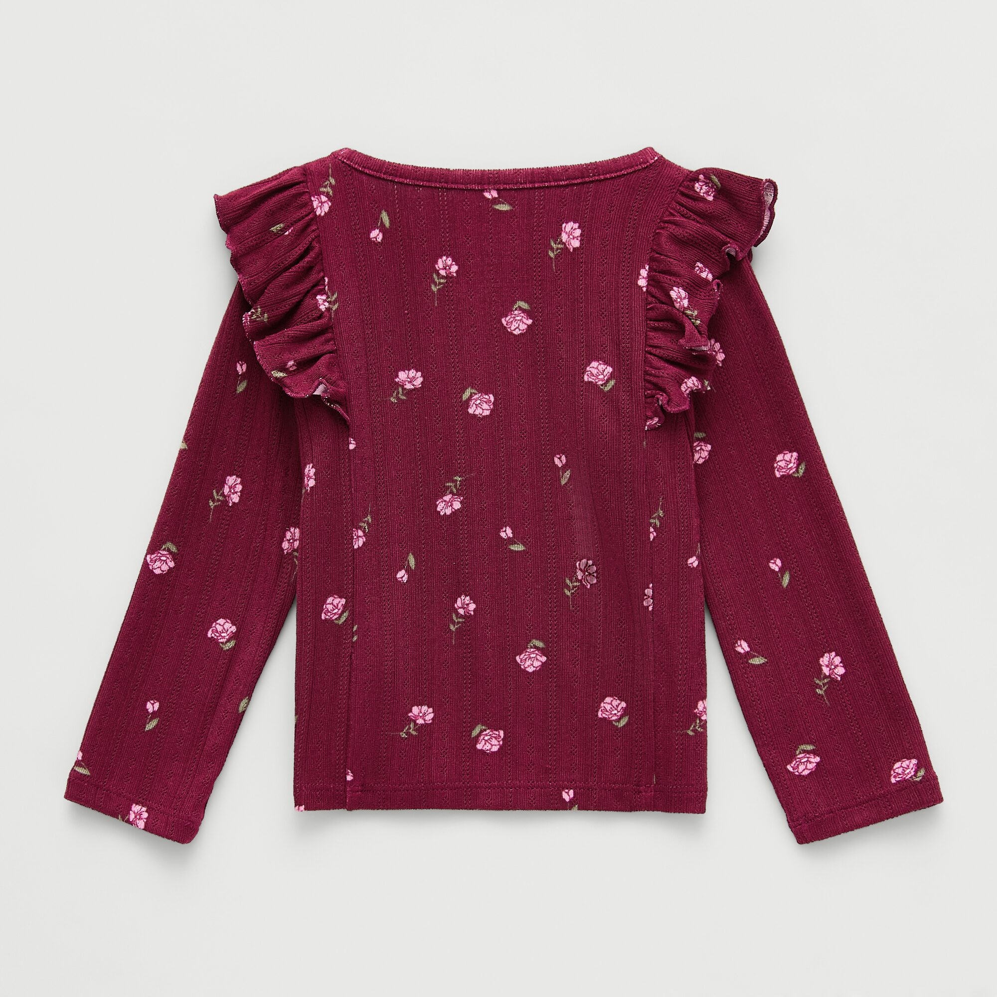Okie Dokie Baby Girls Round Neck Long Sleeve T-Shirt