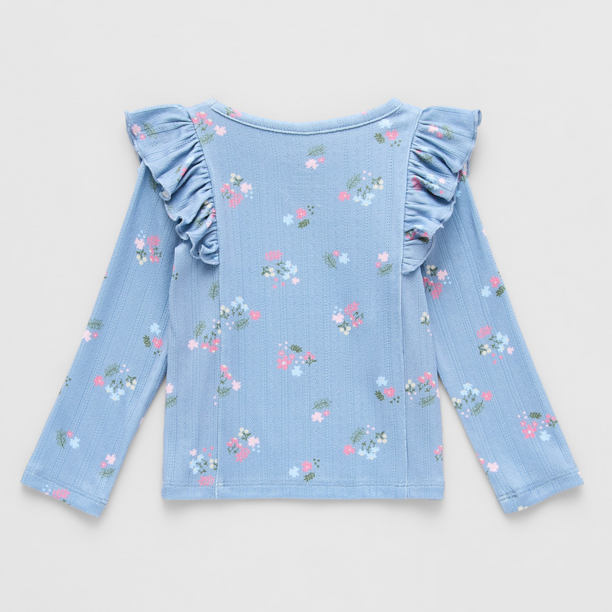 Okie Dokie Baby Girls Round Neck Long Sleeve T-Shirt