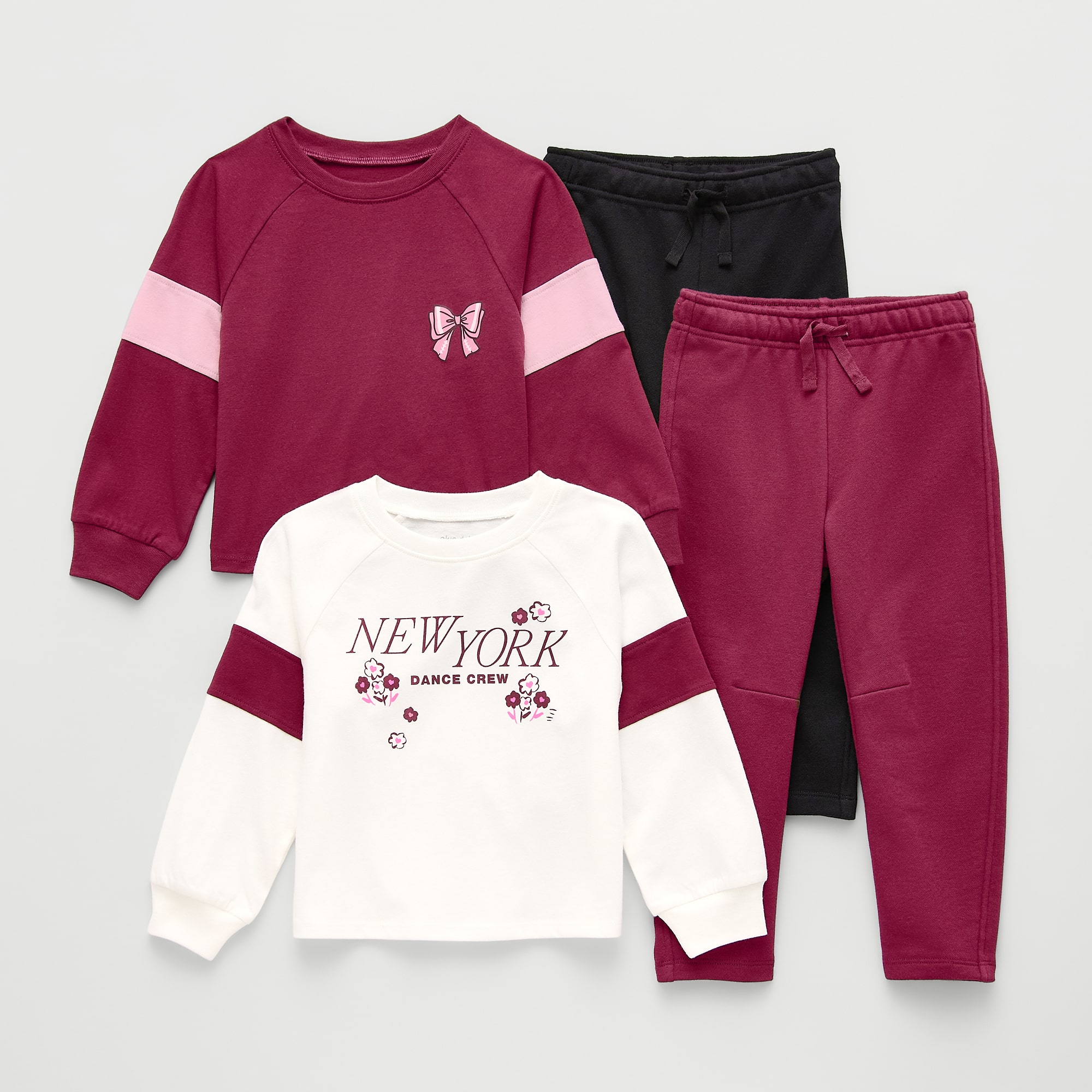 Okie Dokie Toddler & Little Girls 4-pc. Pant Set