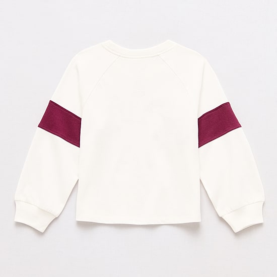 Okie Dokie Toddler & Little Girls Round Neck Long Sleeve Relaxed Fit Graphic T-Shirt