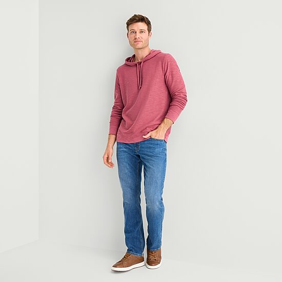 St. John's Bay Slub Mens Long Sleeve Hoodie