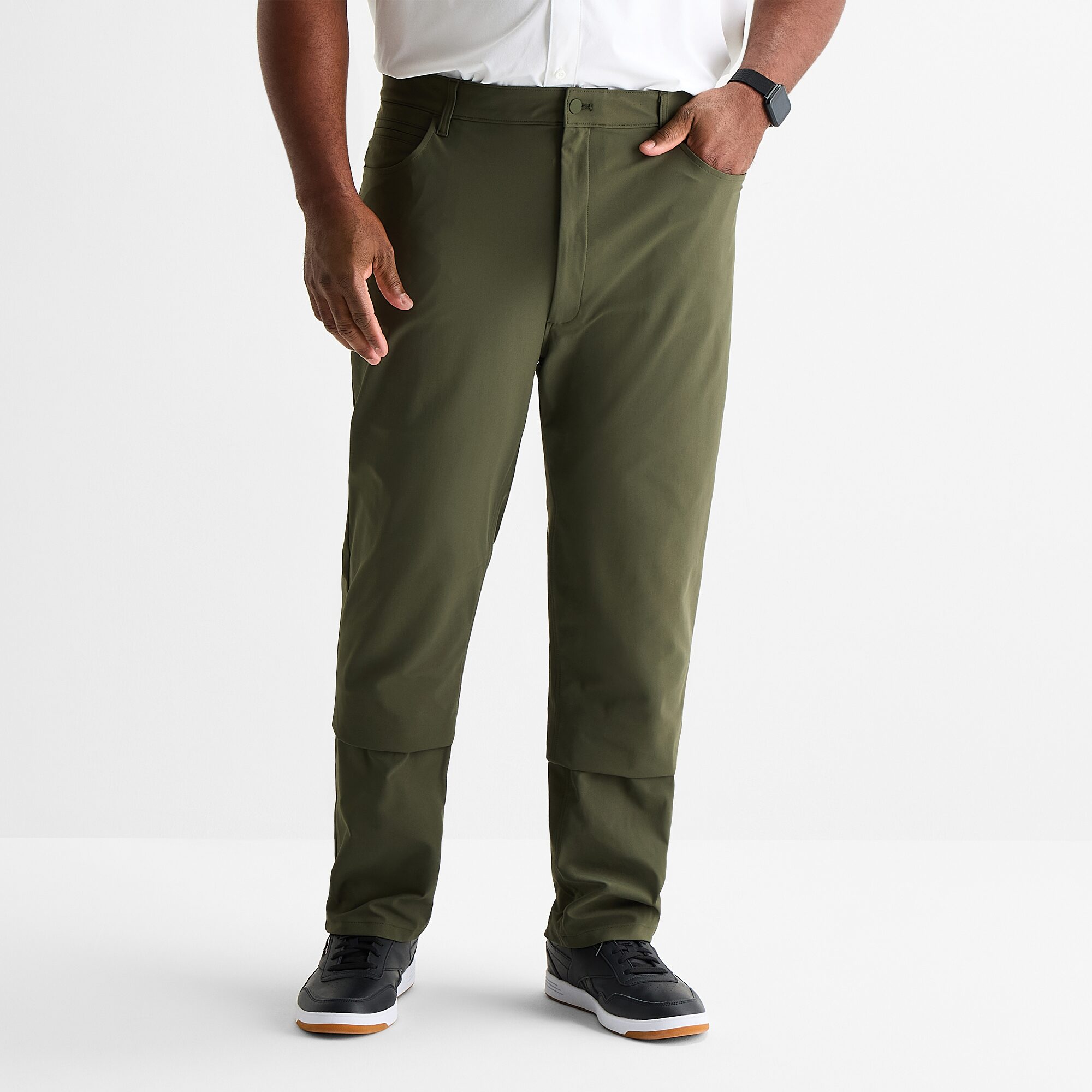 Stylus Mens Regular Fit Big and Tall Flat Front Pant