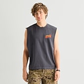 Arizona Mens Crew Neck Sleeveless Muscle T-Shirt