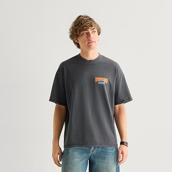Arizona Mens Crew Neck Short Sleeve Boxy Fit Graphic T-Shirt