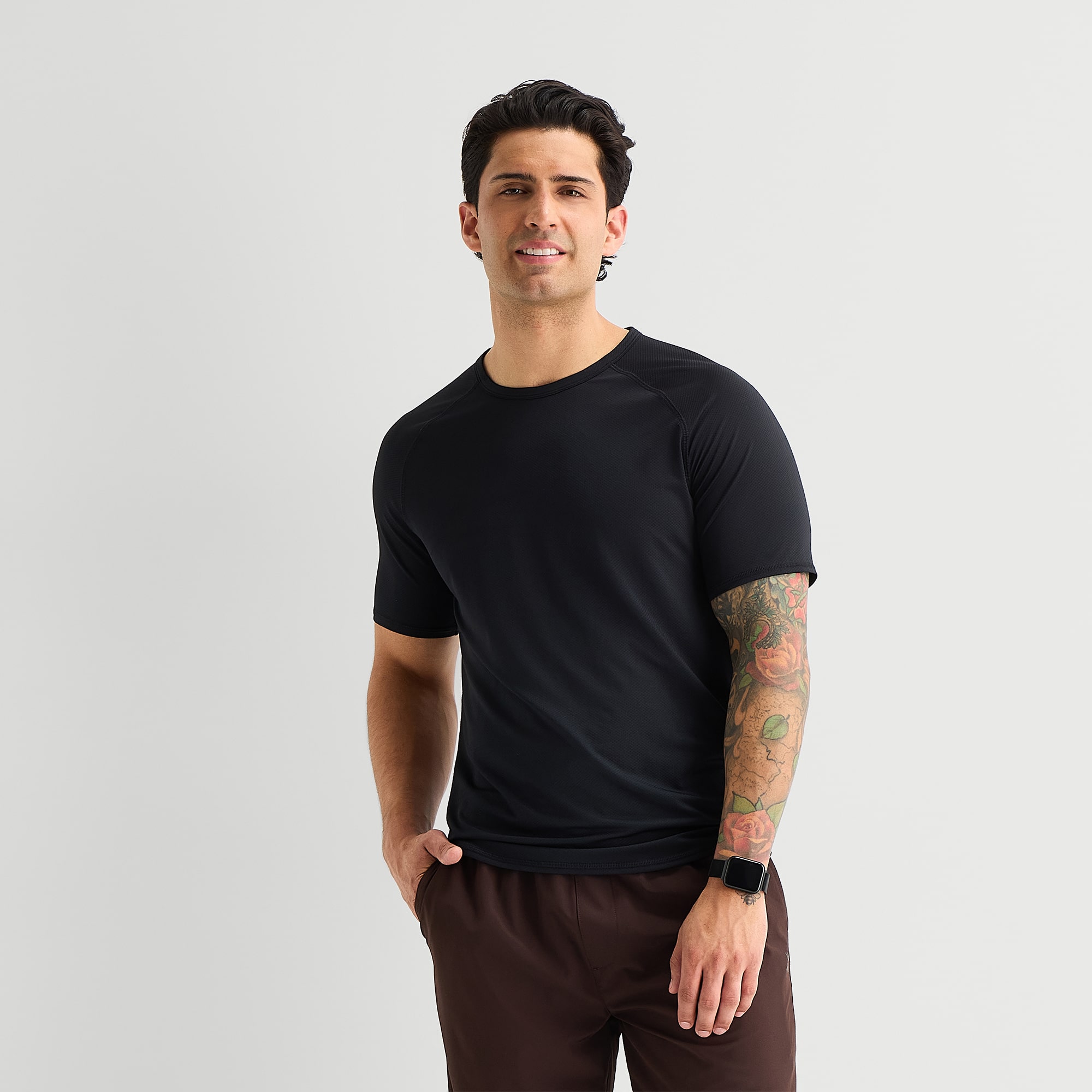 Xersion Mens Crew Neck Short Sleeve Quick Dry T-Shirt