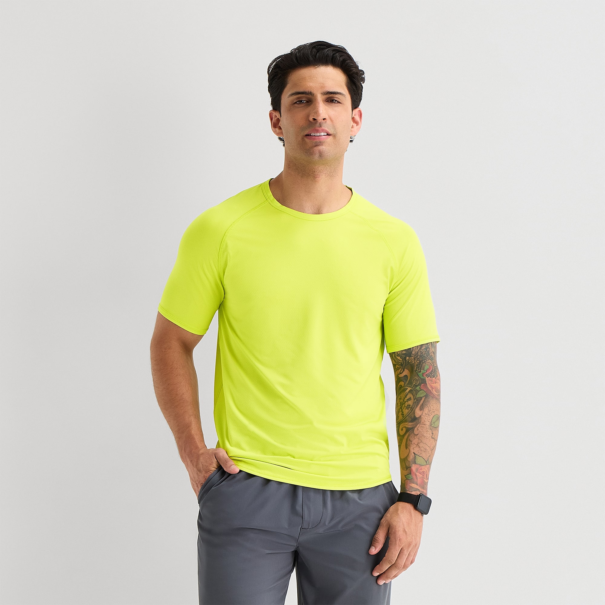 Xersion Mens Crew Neck Short Sleeve Quick Dry T-Shirt