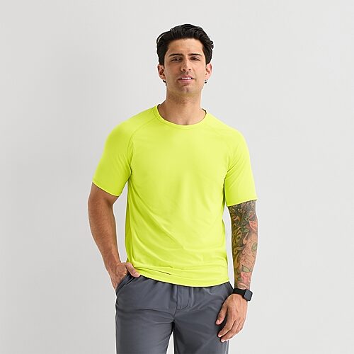 Xersion Mens Crew Neck Short Sleeve Quick Dry T-shirt In Green