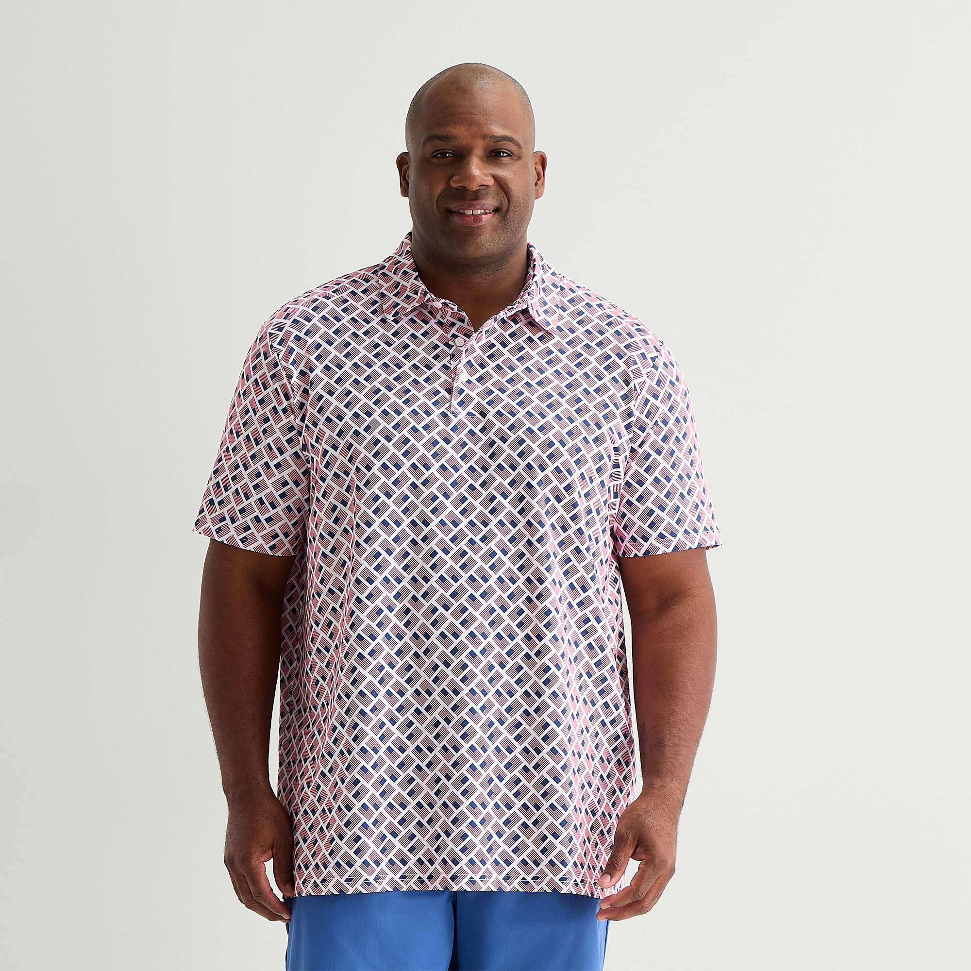 St. John's Bay Performance Big and Tall Mens Classic Fit Short Sleeve Polo Shirt