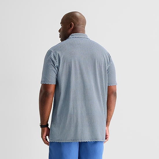 St. John's Bay Performance Big and Tall Mens Classic Fit Short Sleeve Polo Shirt