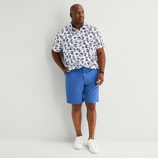 St. John's Bay Performance Big and Tall Mens Classic Fit Short Sleeve Polo Shirt