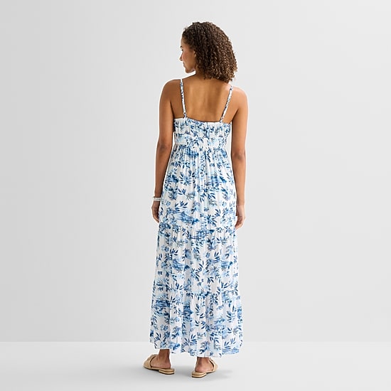 Arizona Womens Juniors Sleeveless Maxi Dress