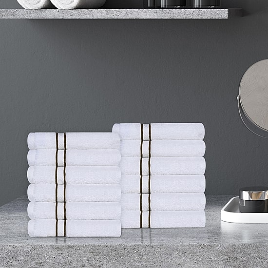 SUPERIOR® Hotel Spa Quality Turkish Cotton 12-pc. Quick Dry Washcloth