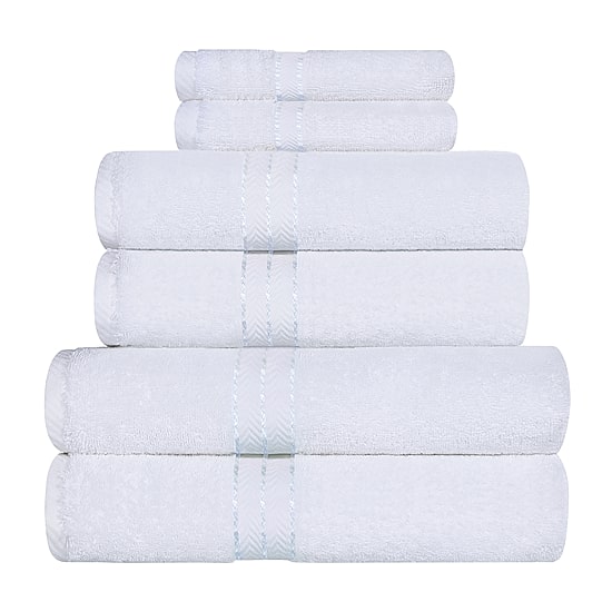 SUPERIOR® Hotel Spa Quality Turkish Cotton 6-pc. Quick Dry Bath Towel Set
