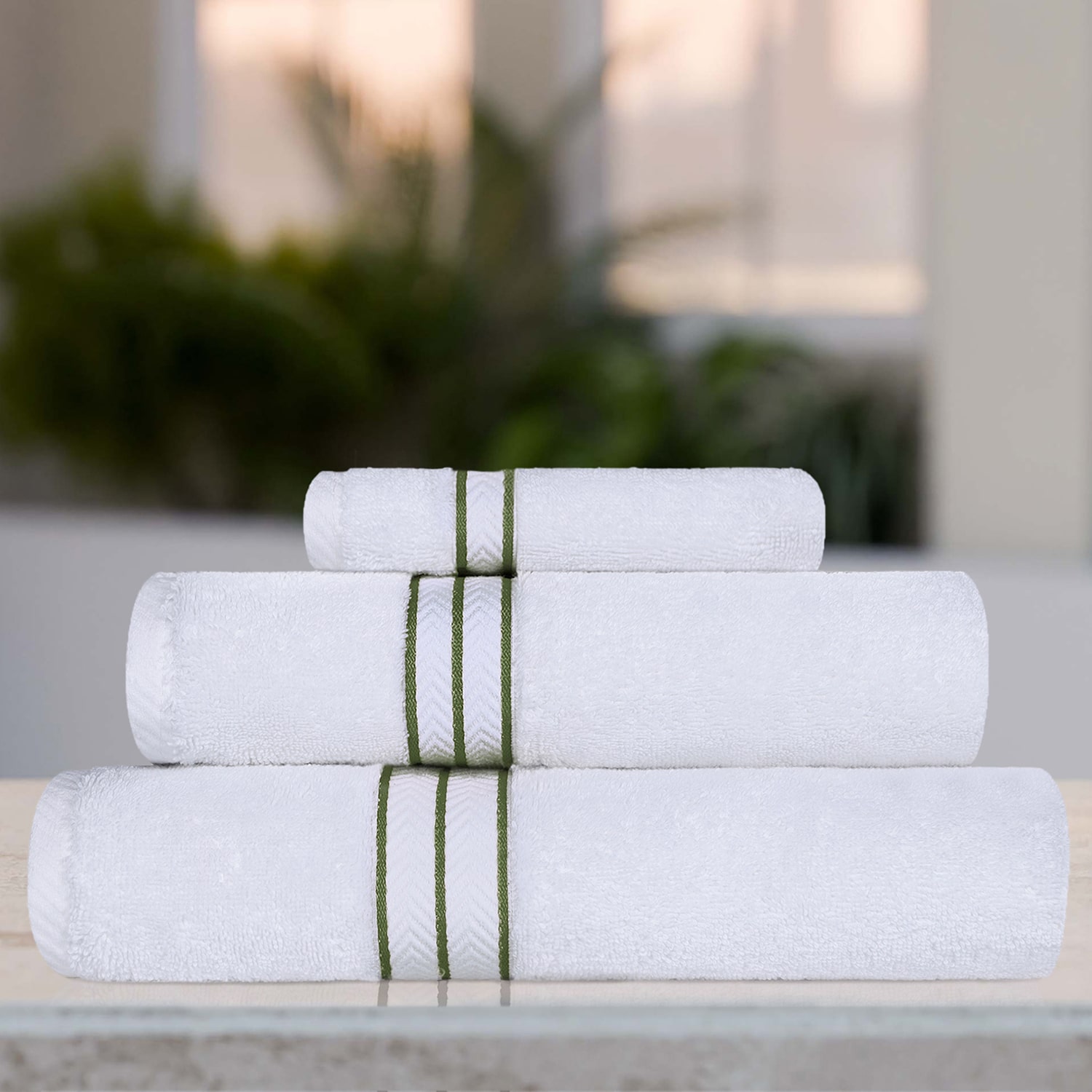 SUPERIOR® Hotel Spa Quality Turkish Cotton 3-pc. Quick Dry Bath Towel Set