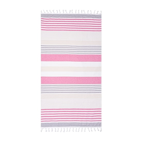 SUPERIOR® Mira Striped Cotton Quick Dry Beach Towel