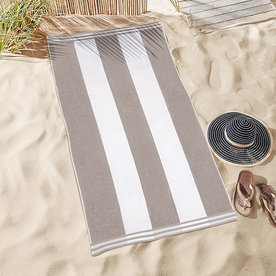SUPERIOR® Cabana Stripe Oversized Quick Dry Beach Towel