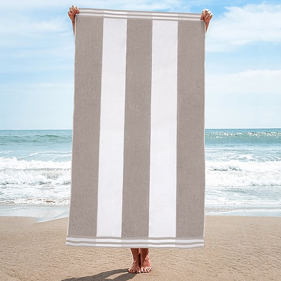 SUPERIOR® Cabana Stripe Oversized Quick Dry Beach Towel