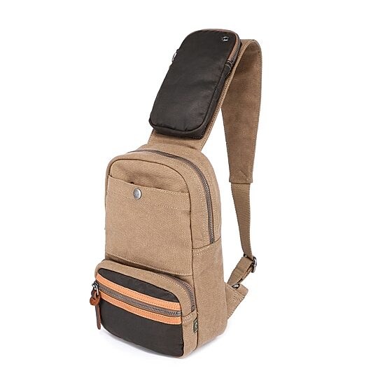 TSD Brand Tapa Sling Bag Unisex Adult Adjustable Straps Backpack