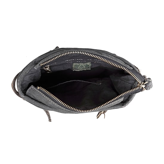 TSD Brand Coastal Zippered Crossbody Messenger Bag