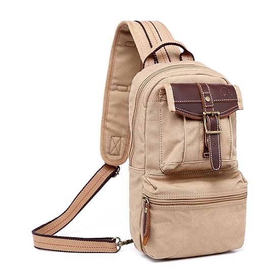 TSD Brand Turtle Ridge Sling Unisex Adult Adjustable Straps Padded Straps Backpack