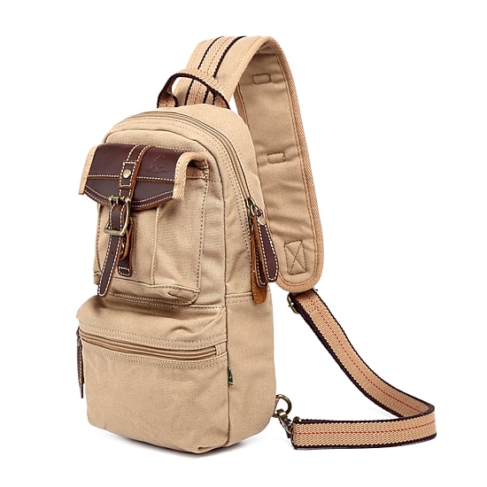 TSD Brand Turtle Ridge Sling Unisex Adult Adjustable Straps Padded Straps Backpack