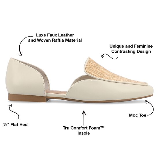 Journee Collection Kennza Womens Moc Closed Toe Loafers