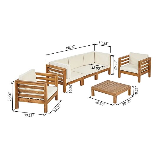Oana 6-pc. Conversation Set