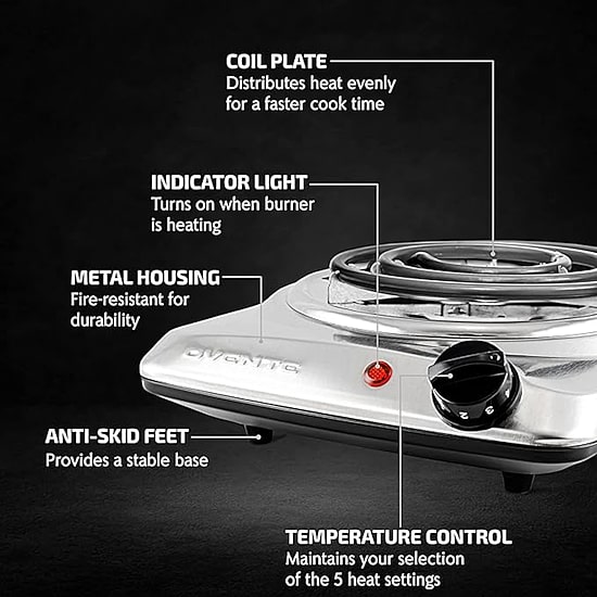 Ovente Single Coil Electric Burner