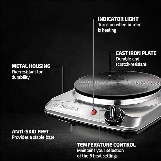 Ovente Cast - Iron Electric Burner