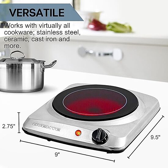 Ovente Countertop Portable Infrared Electric Burner