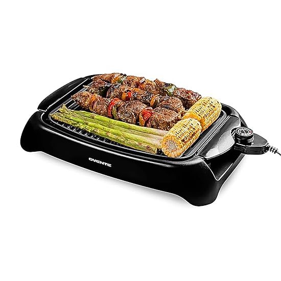 Ovente 13x10 In Premium Non-Stick Electric Grill