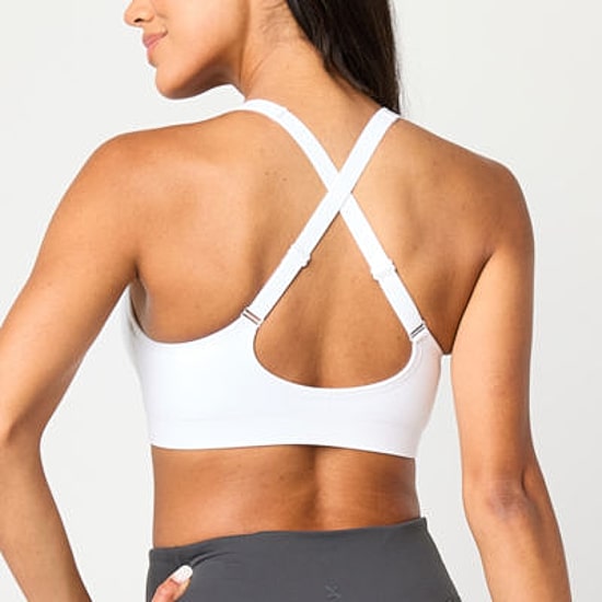 Xersion Womens Low Support Seamless Cross Back Sports Bra