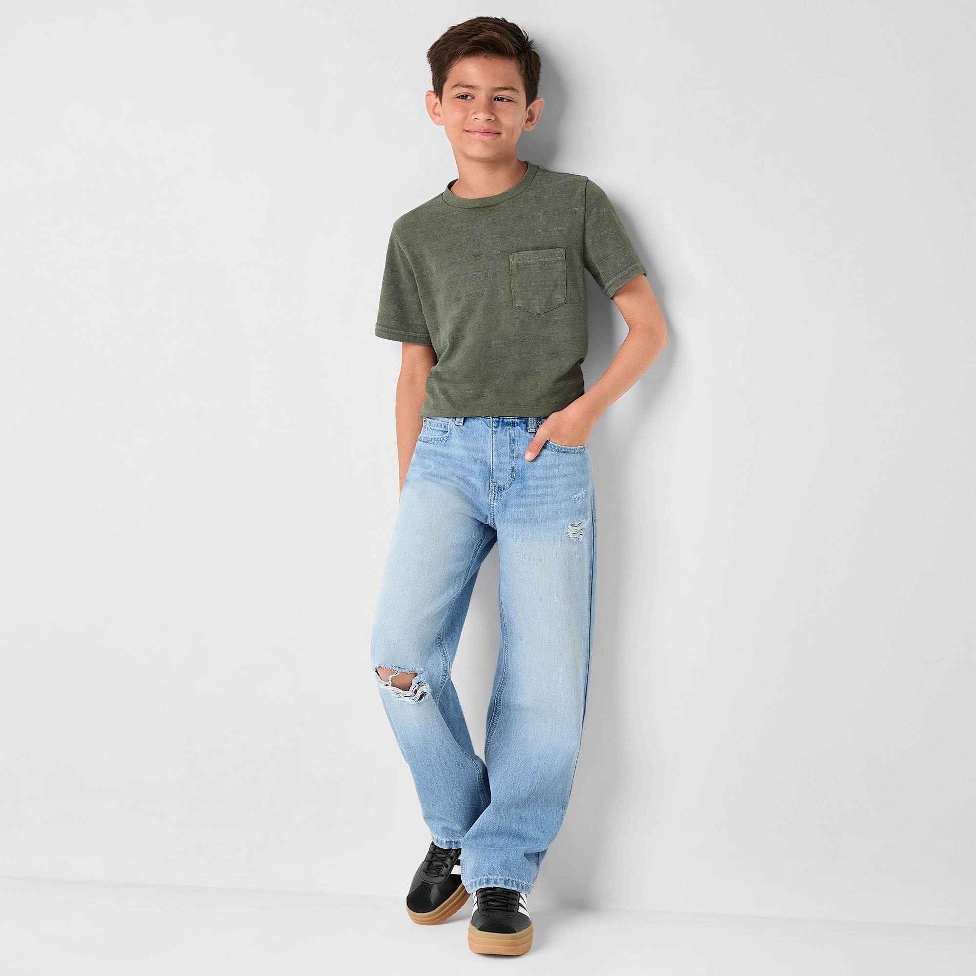 Thereabouts Little & Big Kid Boys Adjustable Waist Loose Fit Jean