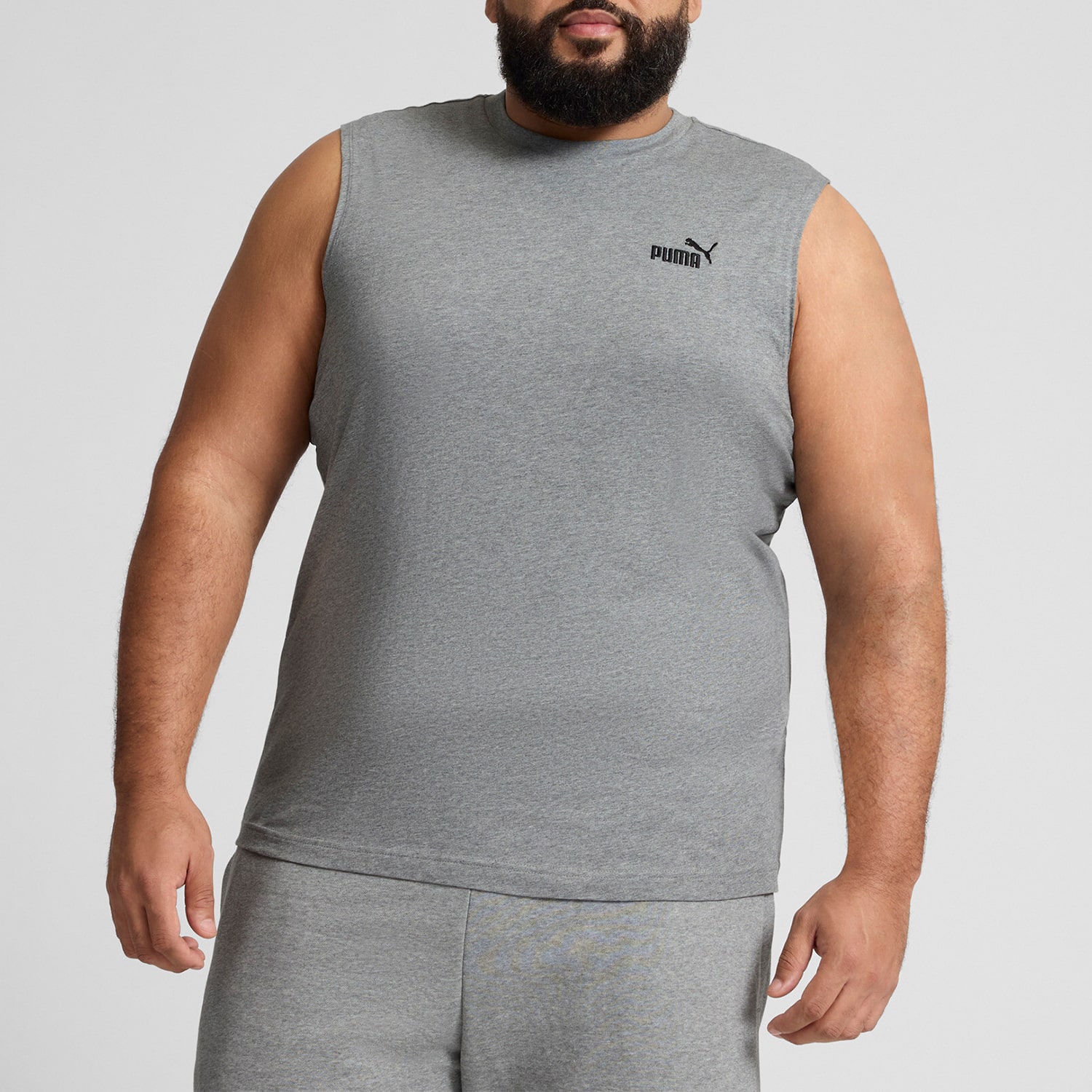 PUMA Mens Crew Neck Sleeveless Active Big and Tall Tank Top