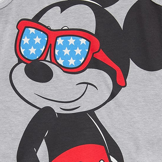 Toddler Boys Crew Neck Short Sleeve Mickey Mouse Tank Top
