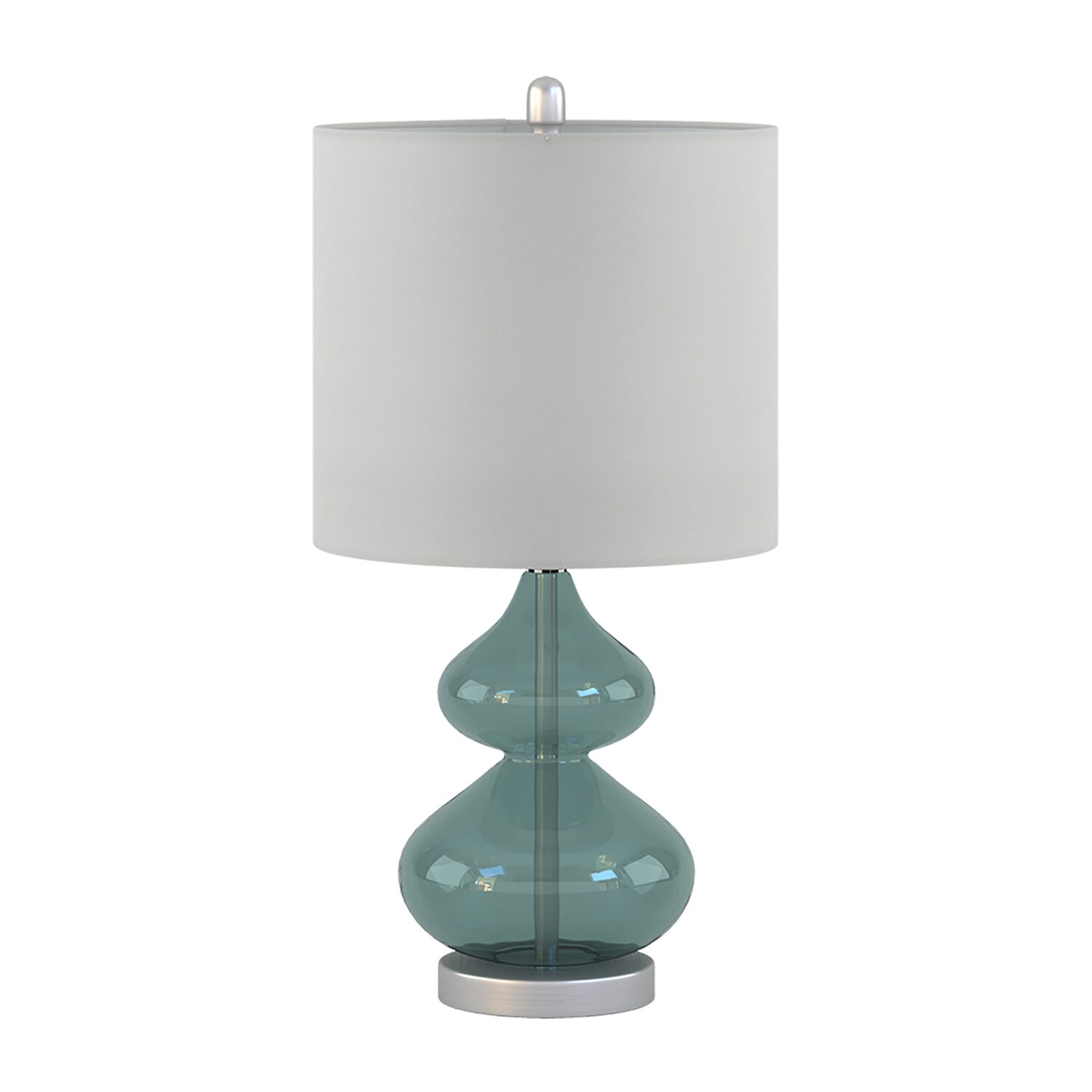 510 Design Ellipse Set of 2 Curved Glass Table Lamps