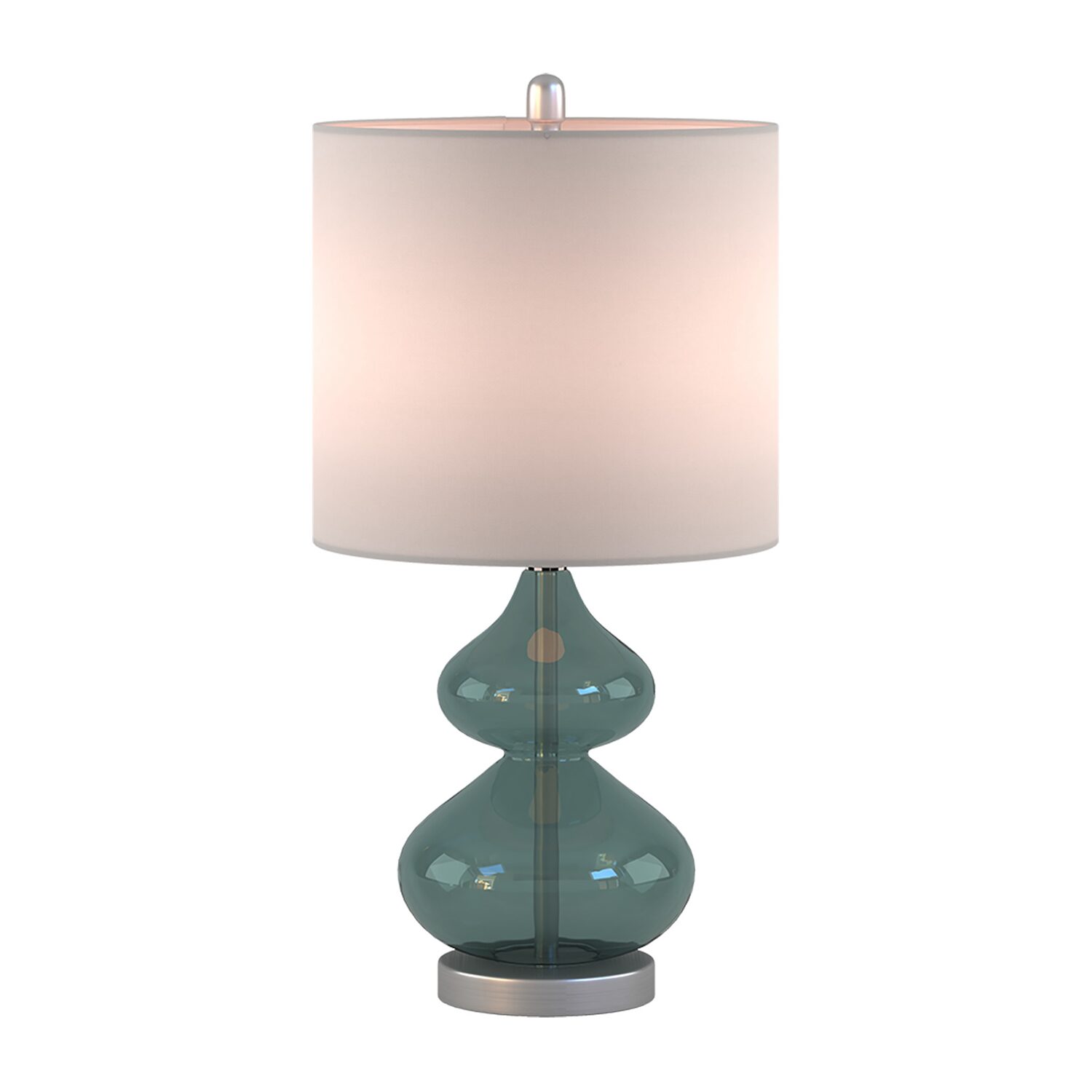510 Design Ellipse Set of 2 Curved Glass Table Lamps
