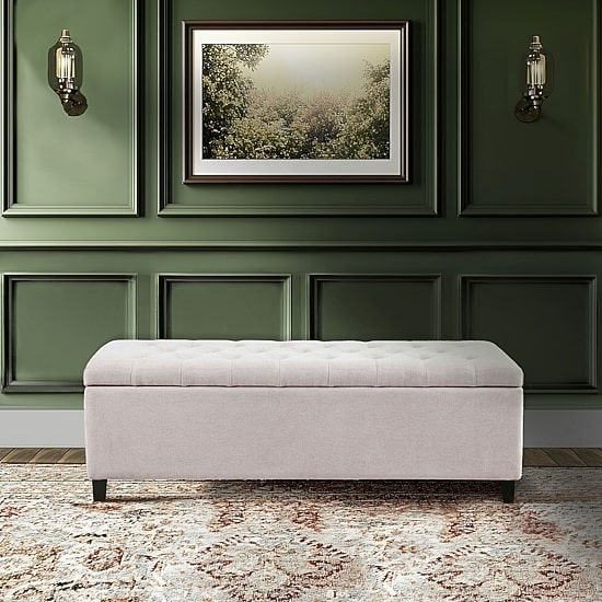 Madison Park Sasha Tufted Top Storage Bench