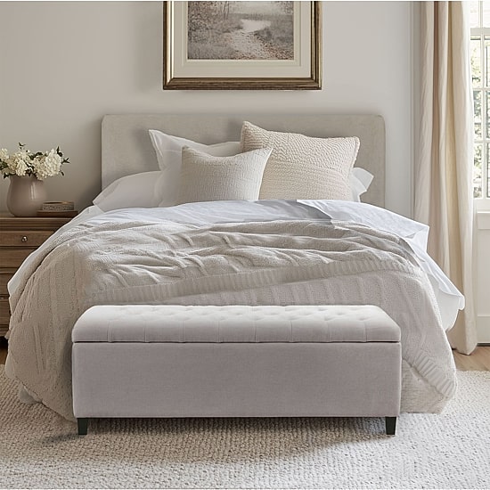 Madison Park Sasha Tufted Top Storage Bench