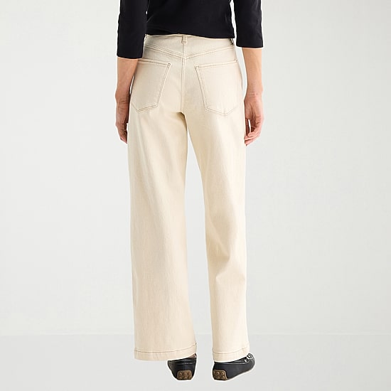 St. John's Bay Womens Tall High Rise Wide Leg Jean