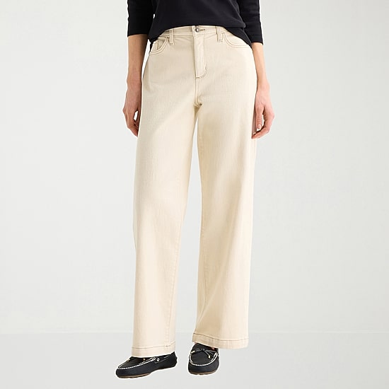 St. John's Bay Womens Tall High Rise Wide Leg Jean