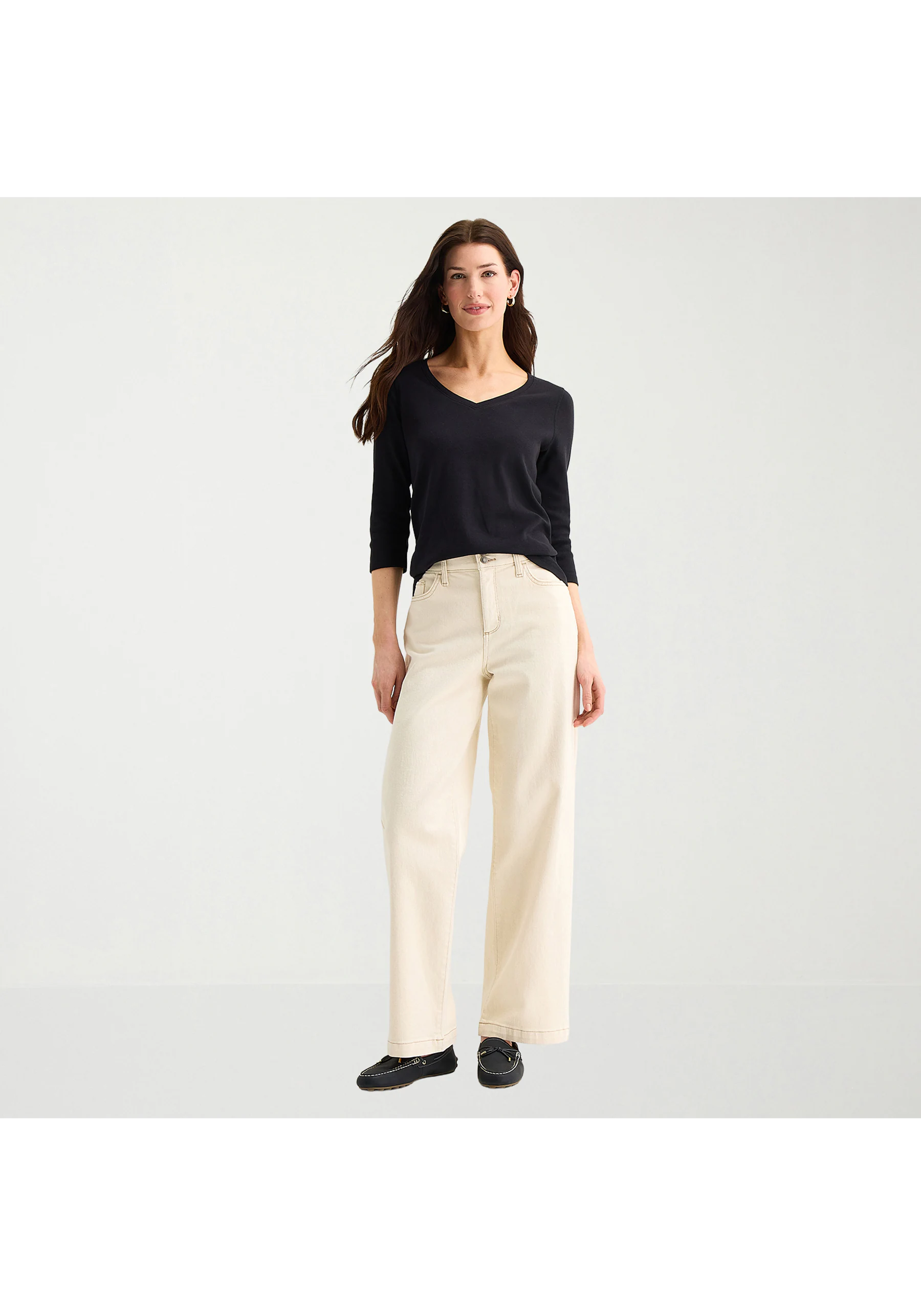 St. John's Bay Womens Tall High Rise Wide Leg Jean by JCPenney