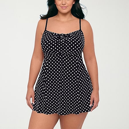 plus size long swim dress Blooming Jelly Women Swimsuits One Piece Tummy Control Bathing Suit Swim Suits L, Black at Amazon Women's Clothing store Improved long Charmo Women's Plus Size One
