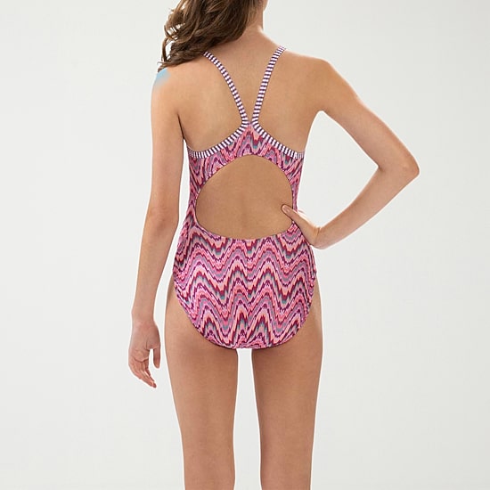 Dolfin Uglies Women'S Print V-2 Back 1-Piece Womens Moderate Coverage One Piece Swimsuit