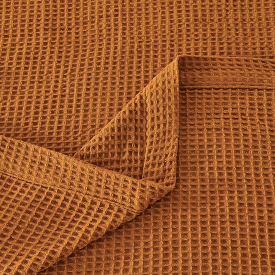 Patina Vie Maison Cotton Waffle Weave Washable Reversible Hypoallergenic Lightweight Throw