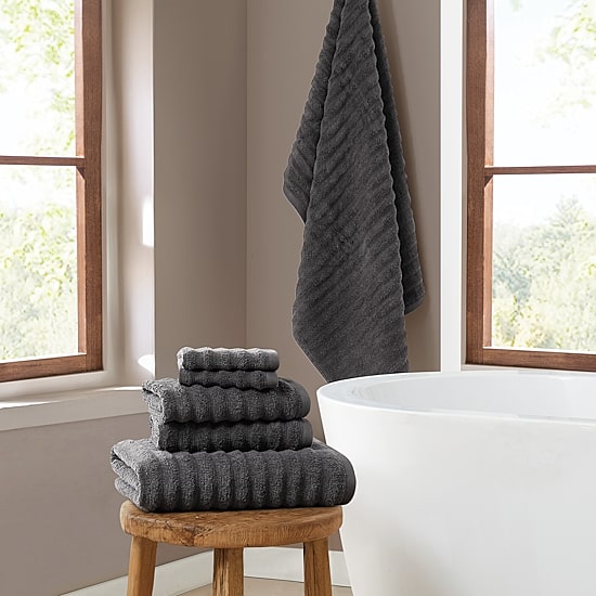 Brooklyn Loom Textured Zero Twist 6-pc. Bath Towel Set