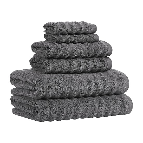 Brooklyn Loom Textured Zero Twist 6-pc. Bath Towel Set