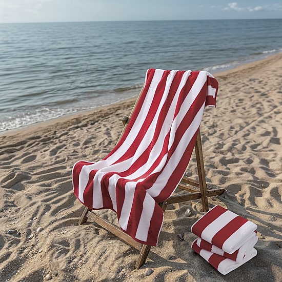 Oceanfront Resort Classic Cabana Stripe 4-pc. Beach Towel