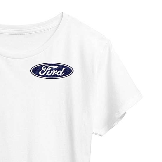 1970 Ford Bronco American Womens Crew Neck Short Sleeve Classic Fit Graphic T-Shirt
